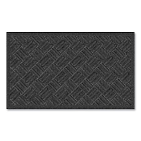 Apache Mills Ecomat Crosshatch Entry Mat, 36 x 60, Charcoal 60461190130000496